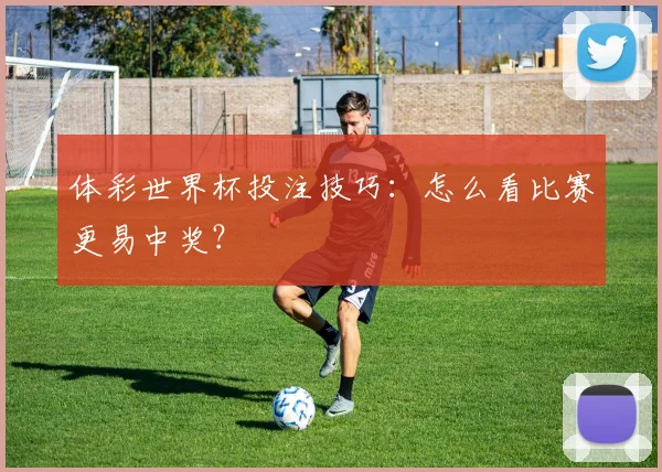 体彩世界杯投注技巧：怎么看比赛更易中奖？